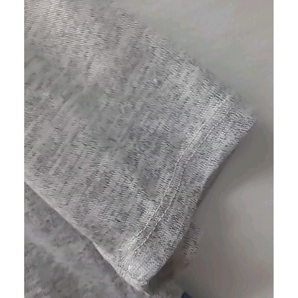 One World Womens 2X Top 3/4 Sleeve Detachable Scarf Gray Blue Shirt Hippie Boho - Picture 9 of 13